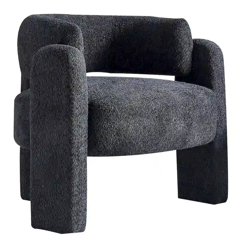 Fauteuil d'appoint en tissu bouclette
