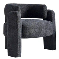 Fauteuil d'appoint en tissu bouclette