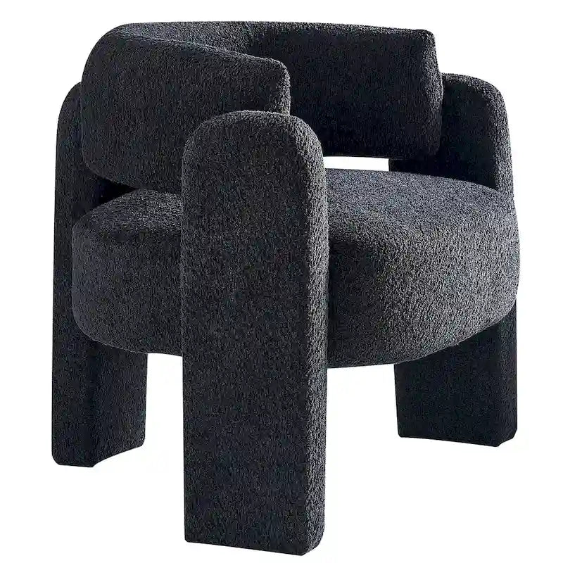 Fauteuil d'appoint en tissu bouclette