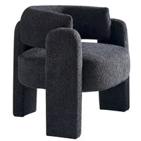 Fauteuil d'appoint en tissu bouclette