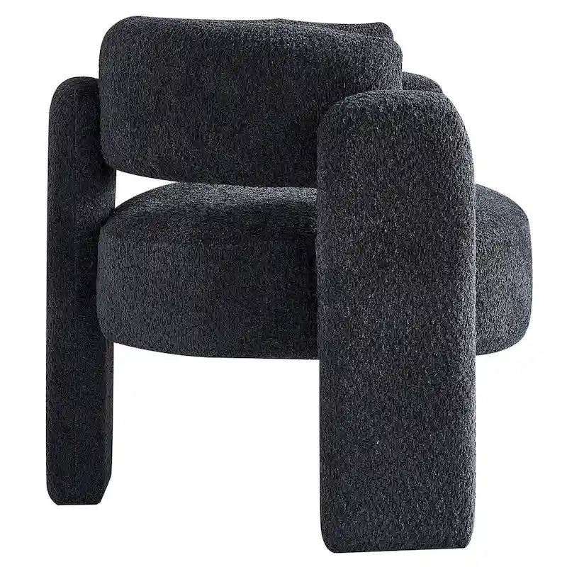 Fauteuil d'appoint en tissu bouclette