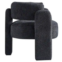 Fauteuil d'appoint en tissu bouclette