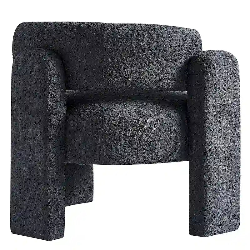 Fauteuil d'appoint en tissu bouclette