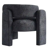 Fauteuil d'appoint en tissu bouclette