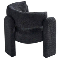 Fauteuil d'appoint en tissu bouclette