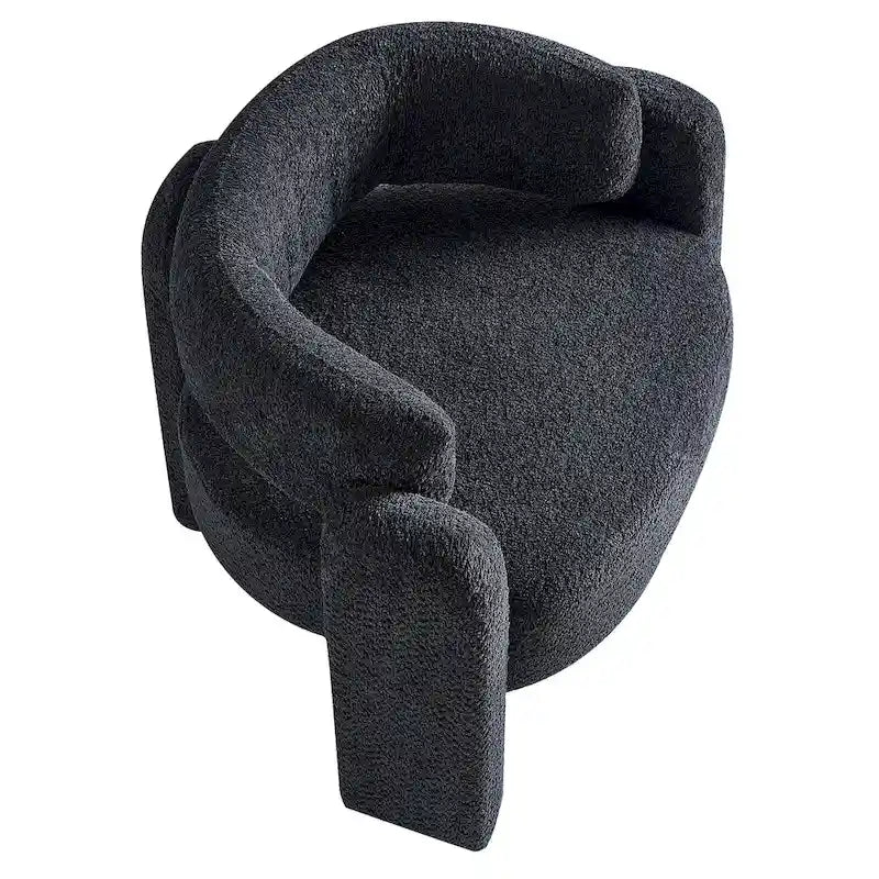 Fauteuil d'appoint en tissu bouclette