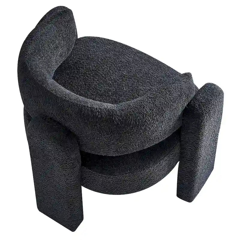 Fauteuil d'appoint en tissu bouclette