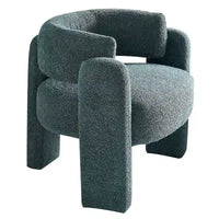 Fauteuil d'appoint en tissu bouclette