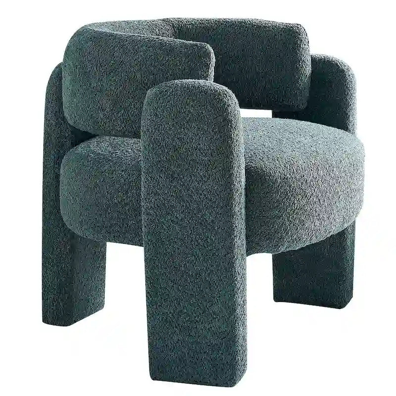 Fauteuil d'appoint en tissu bouclette