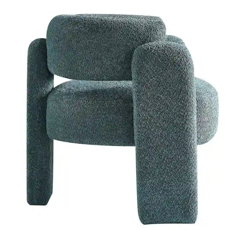 Fauteuil d'appoint en tissu bouclette