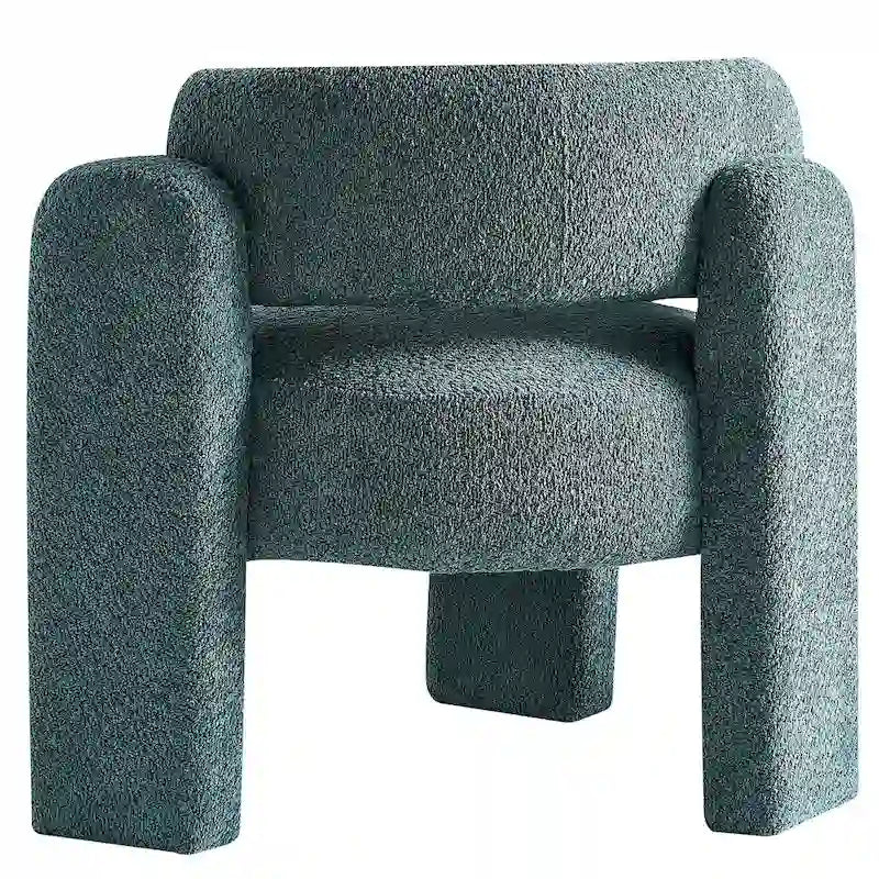 Fauteuil d'appoint en tissu bouclette