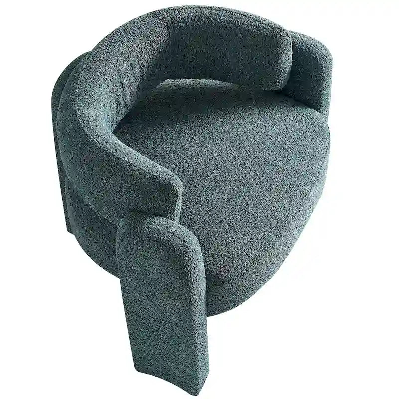 Fauteuil d'appoint en tissu bouclette