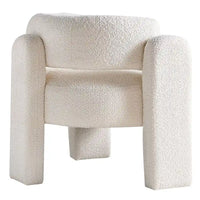 Fauteuil d'appoint en tissu bouclette