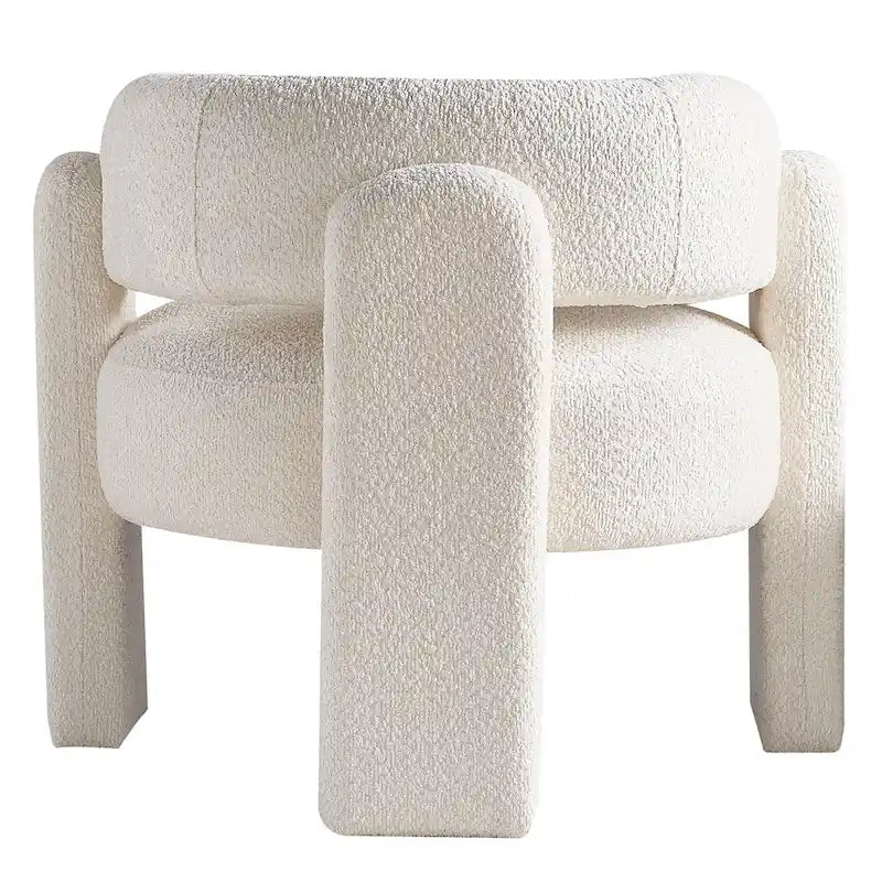 Fauteuil d'appoint en tissu bouclette