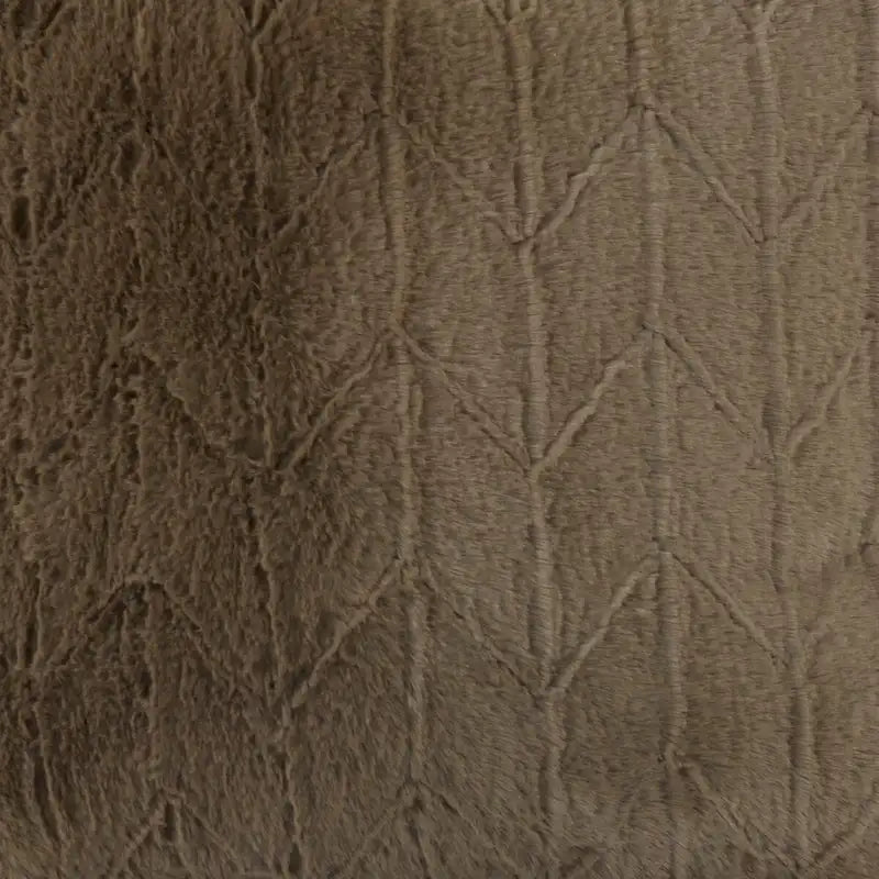 Allan Andrews Pouf haut Angora Mousse
