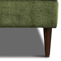 Canapé d'angle Lucerne Poly & Bark avec méridienne extra-large en velours vieilli vert