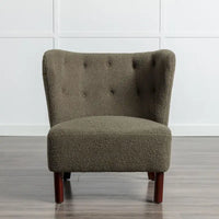 Fauteuil sans accoudoirs rembourré, canapé simple, chaise de lecture moderne pour salon, chambre à coucher