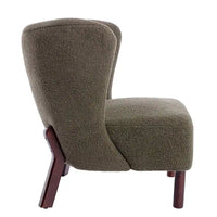 Fauteuil sans accoudoirs rembourré, canapé simple, chaise de lecture moderne pour salon, chambre à coucher