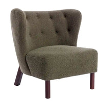 Fauteuil sans accoudoirs rembourré, canapé simple, chaise de lecture moderne pour salon, chambre à coucher