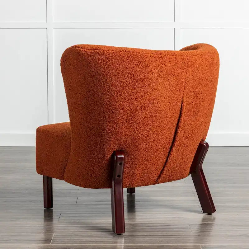 Fauteuil sans accoudoirs rembourré, canapé simple, chaise de lecture moderne pour salon, chambre à coucher