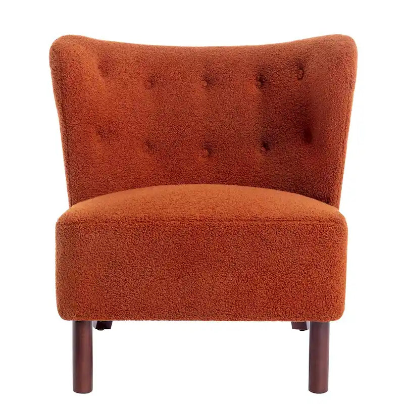 Fauteuil sans accoudoirs rembourré, canapé simple, chaise de lecture moderne pour salon, chambre à coucher