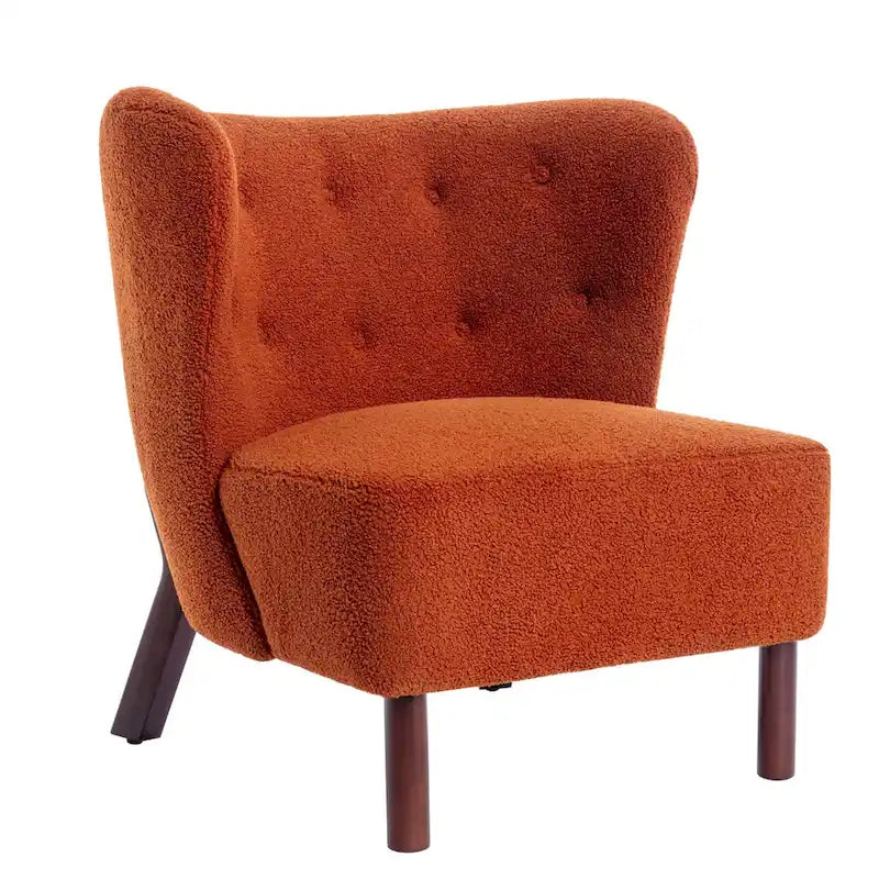 Fauteuil sans accoudoirs rembourré, canapé simple, chaise de lecture moderne pour salon, chambre à coucher