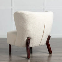 Fauteuil sans accoudoirs rembourré, canapé simple, chaise de lecture moderne pour salon, chambre à coucher