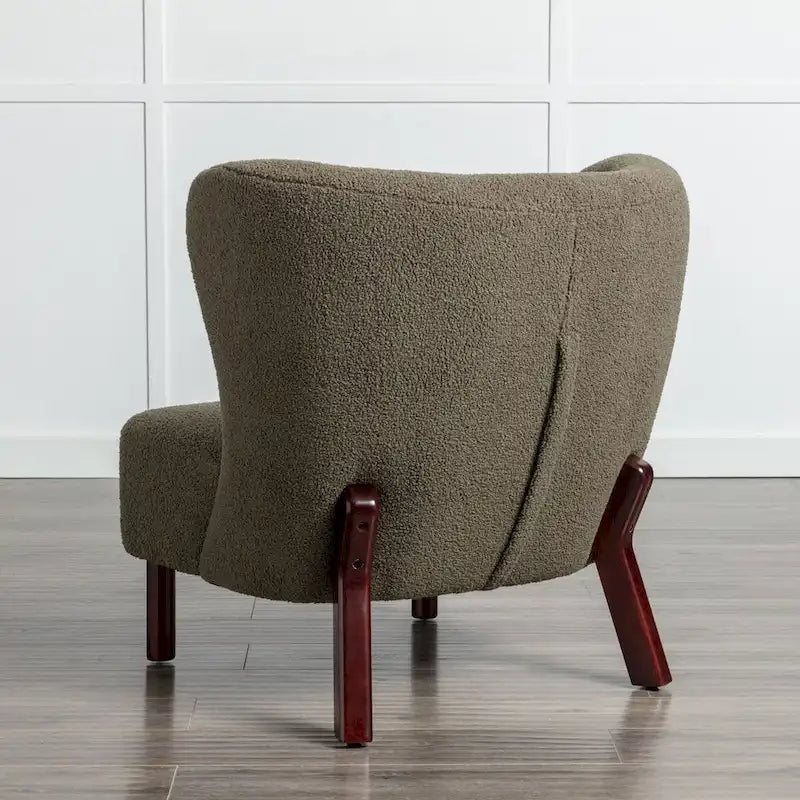 Fauteuil sans accoudoirs rembourré, canapé simple, chaise de lecture moderne pour salon, chambre à coucher