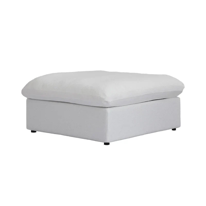 Canapé Sectionnel d'Angle Commix Garni de Plumes 5 places avec Pouf