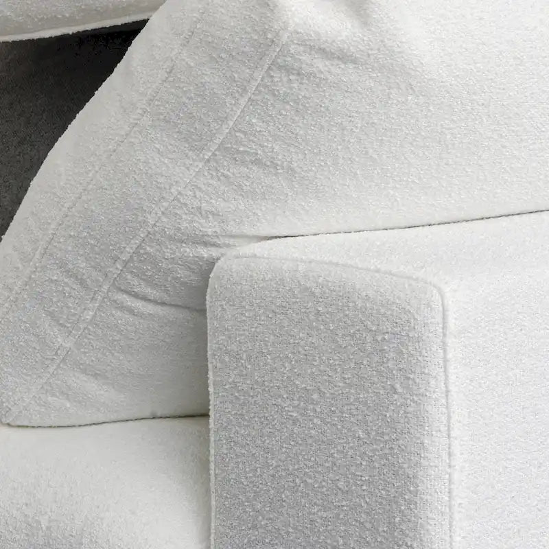 Canapé Sectionnel d'Angle Commix Garni de Plumes 5 places avec Pouf