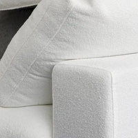 Canapé Sectionnel d'Angle Commix Garni de Plumes 5 places avec Pouf