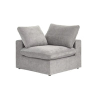Canapé Sectionnel d'Angle Commix Garni de Plumes 5 places avec Pouf