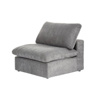 Canapé Sectionnel d'Angle Commix Garni de Plumes 5 places avec Pouf