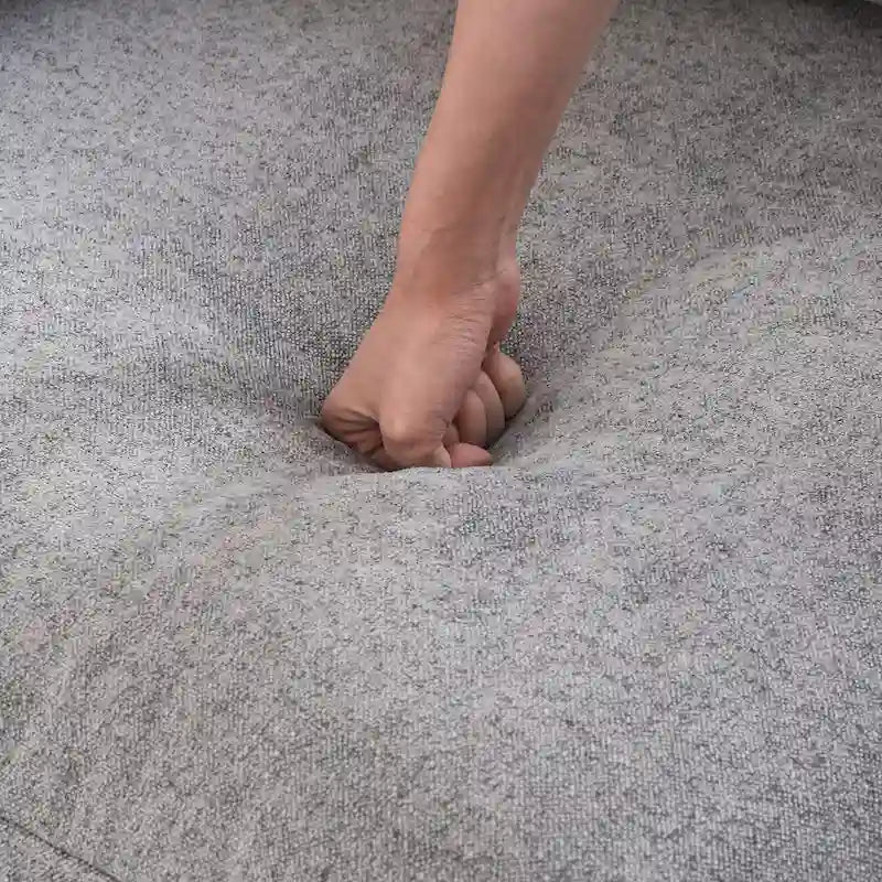 Canapé Sectionnel d'Angle Commix Garni de Plumes 5 places avec Pouf