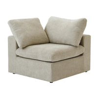 Canapé Sectionnel d'Angle Commix Garni de Plumes 5 places avec Pouf