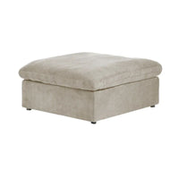 Canapé Sectionnel d'Angle Commix Garni de Plumes 5 places avec Pouf