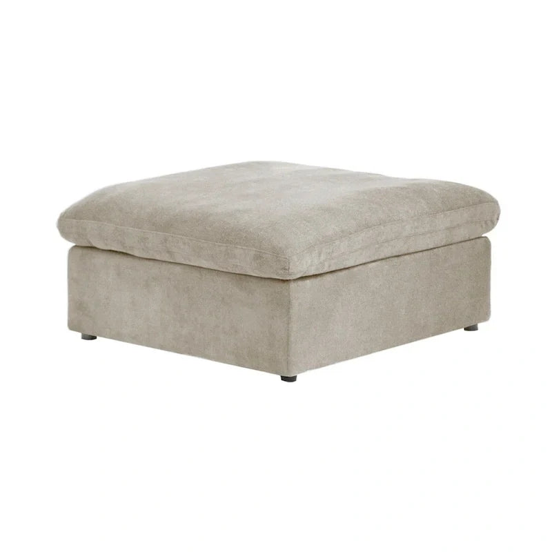 Canapé Sectionnel d'Angle Commix Garni de Plumes 5 places avec Pouf