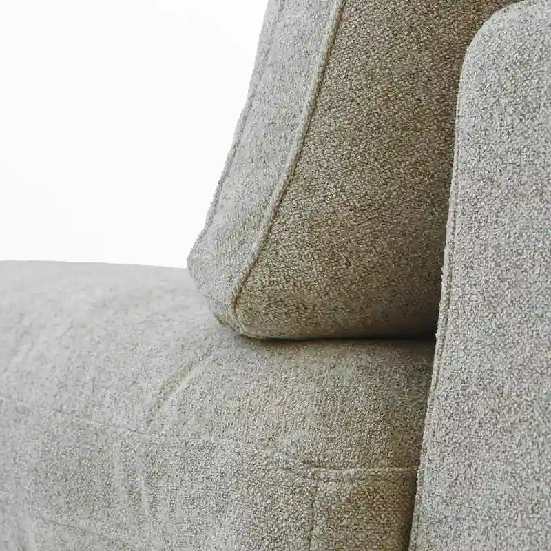Canapé Sectionnel d'Angle Commix Garni de Plumes 5 places avec Pouf