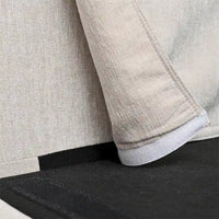 Canapé sectionnel moderne en tissu 108 pouces avec pouf et coussins