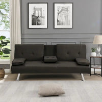 Canapé convertible moderne réglable - Canapé double inclinable en similicuir