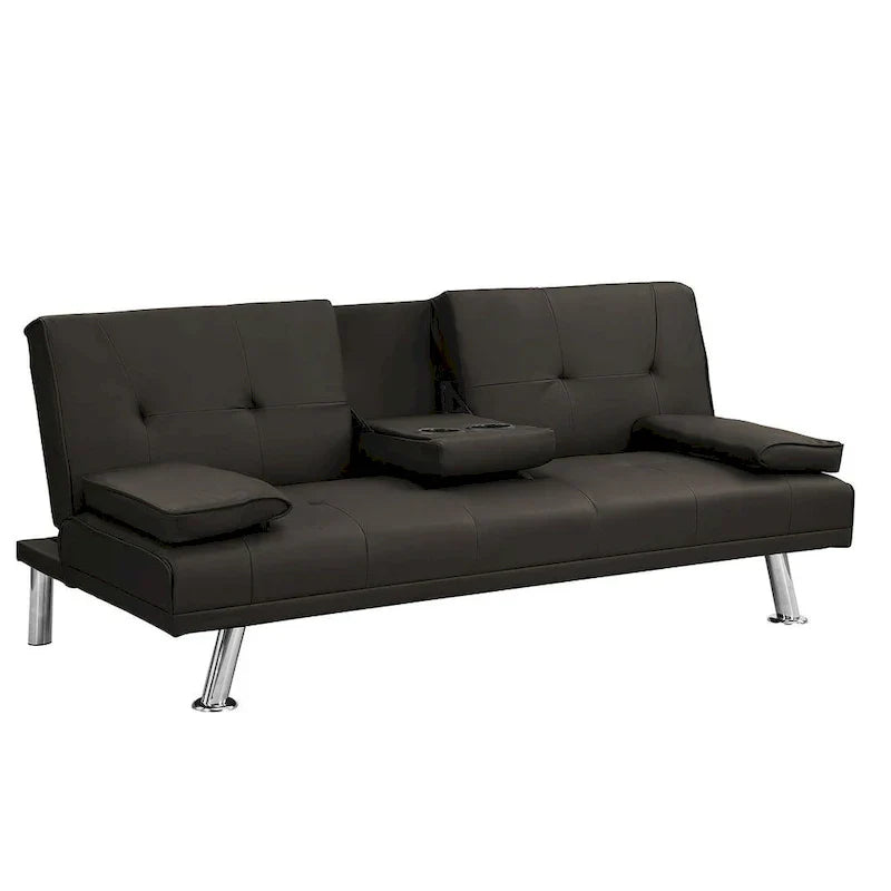 Canapé convertible moderne réglable - Canapé double inclinable en similicuir