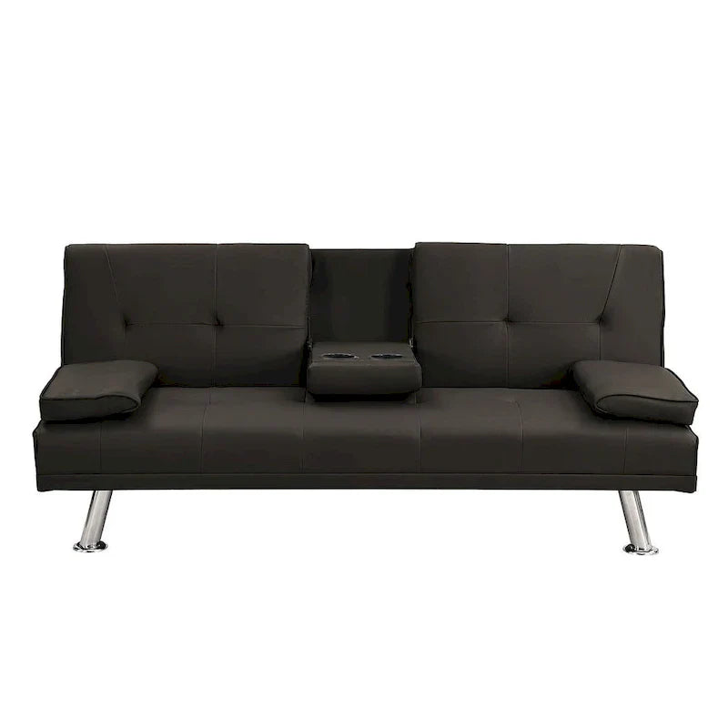 Canapé convertible moderne réglable - Canapé double inclinable en similicuir