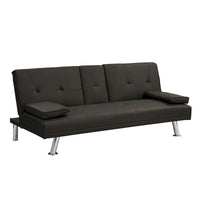 Canapé convertible moderne réglable - Canapé double inclinable en similicuir