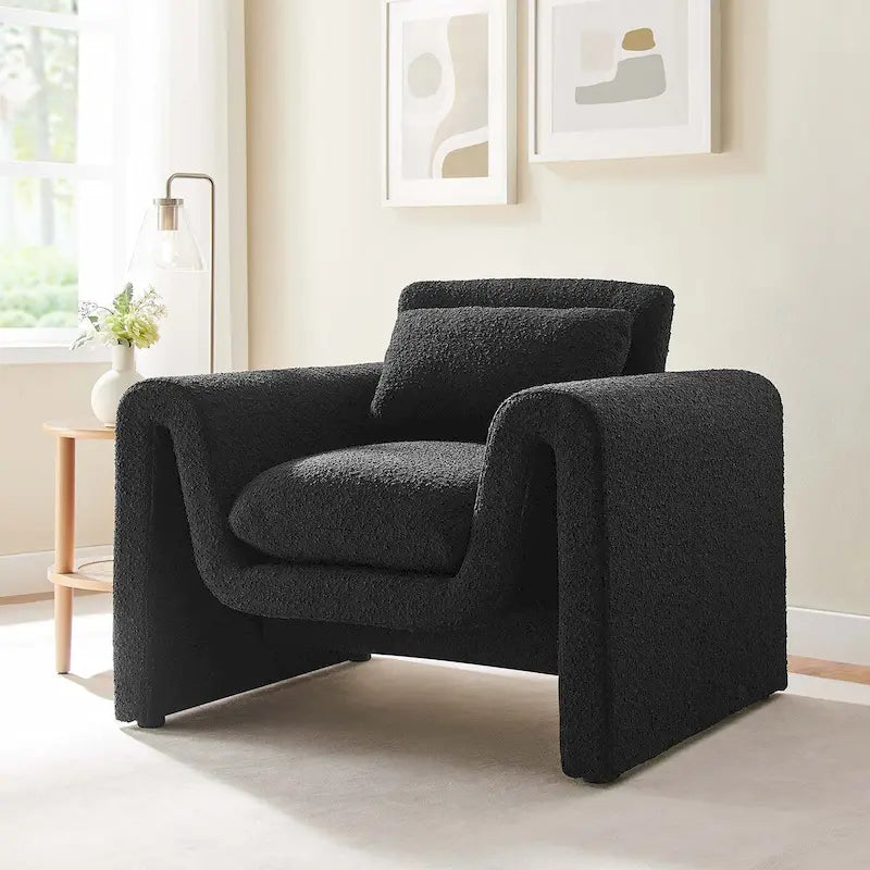 Fauteuil en bouclette Waverly