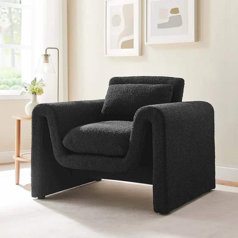 Fauteuil en bouclette Waverly