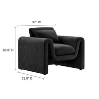 Fauteuil en bouclette Waverly
