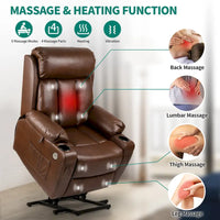 Fauteuil de massage inclinable en PU Moasis