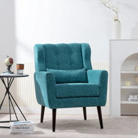 Fauteuil d'appoint mid-century moderne avec coussin de soutien lombaire, lot de 1