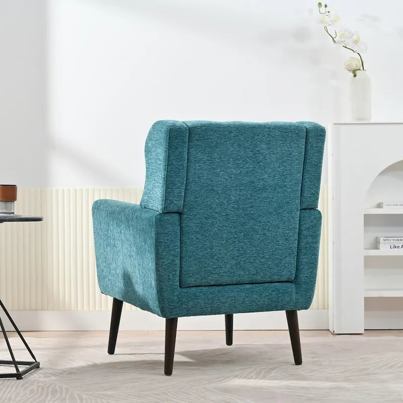 Fauteuil d'appoint mid-century moderne avec coussin de soutien lombaire, lot de 1