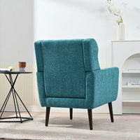 Fauteuil d'appoint mid-century moderne avec coussin de soutien lombaire, lot de 1